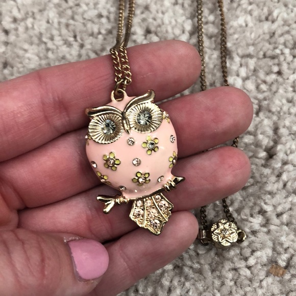 Long Owl Necklace - Picture 2 of 3